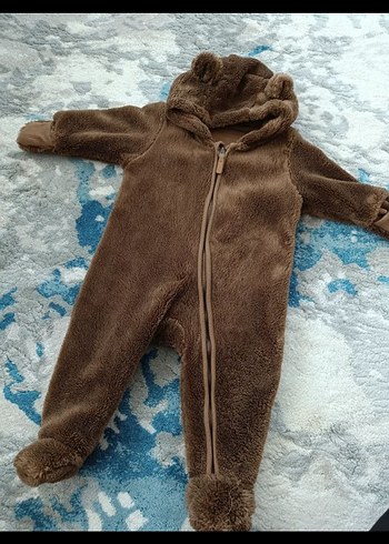 Kahverengi Kürklü Bebek Tulumu