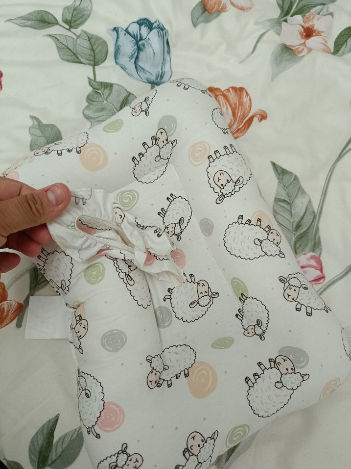 Bebek Yastığı Pamuklu Baskılı Desenli - Görsel 2