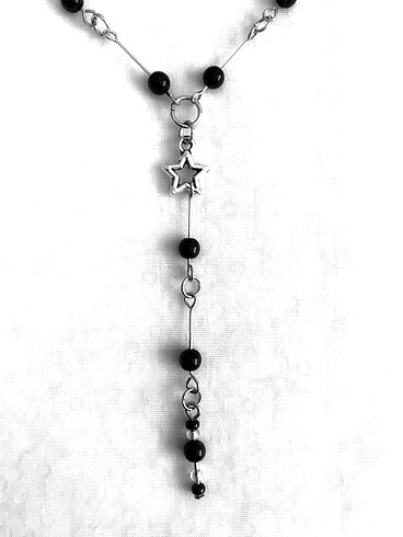 Beden gothic rosary yıldız kolye