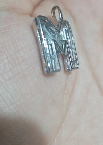 Altın Renkli Metalik Midi Kadın Kolye Ucu - Görsel 3