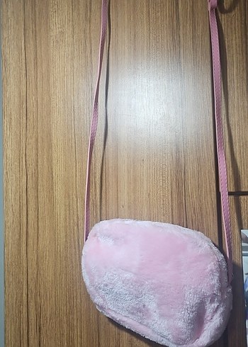 Pembe Peluş Detaylı Kadın Çanta - Görsel 4