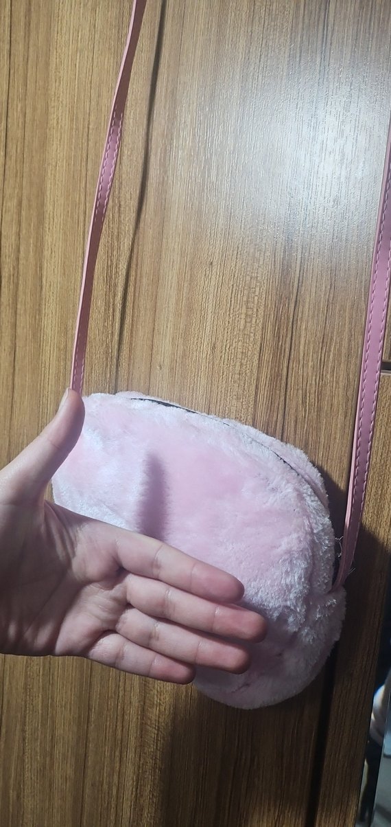 Pembe Peluş Detaylı Kadın Çanta - Görsel 5