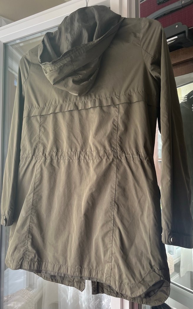 haki renk yağmurluk - Görsel 2