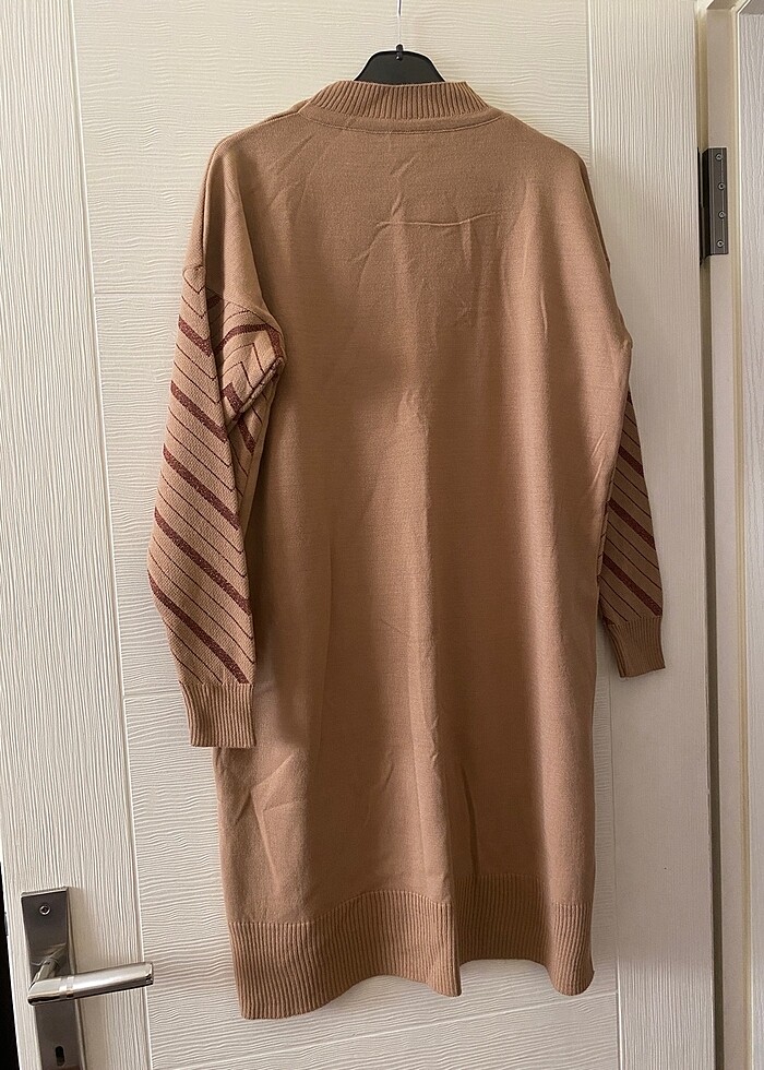 kahverengi triko tunik - Görsel 2