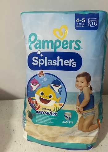 Pampers Splashers Bebek Bezi 4-5 Numara