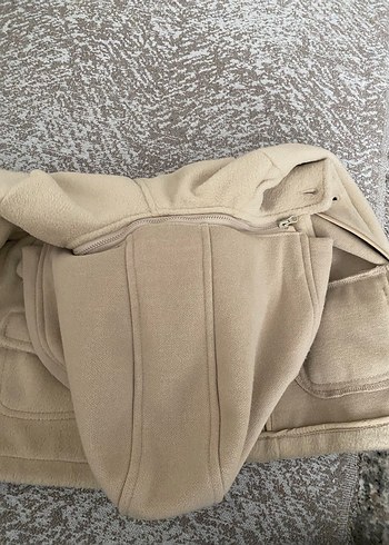 Kapüşonlu Kürklü Bej Erkek Çocuk Kabanı - Görsel 3