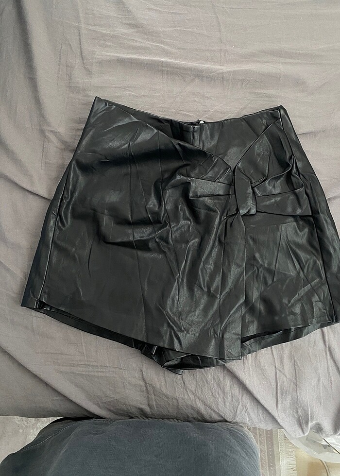 deri şort etek - Görsel 4