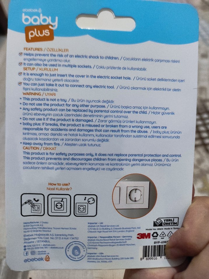 Baby Plus Priz Kapağı 6'lı Set - Görsel 3