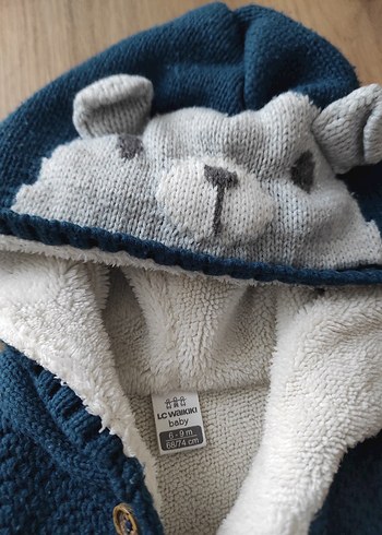 Kapüşonlu Erkek Çocuk Mont Hırka - Görsel 2