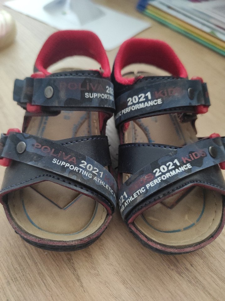 Kemerli Çok Renkli Erkek Bebek sandalet - Görsel 3