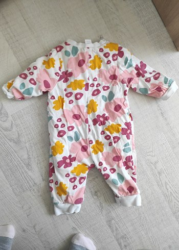 6 Ay Beden LC Waikiki Renkli Kız Bebek Tulum, Fermuarlı