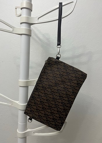 Mango Sik Kahverengi Monogramli Mini Canta