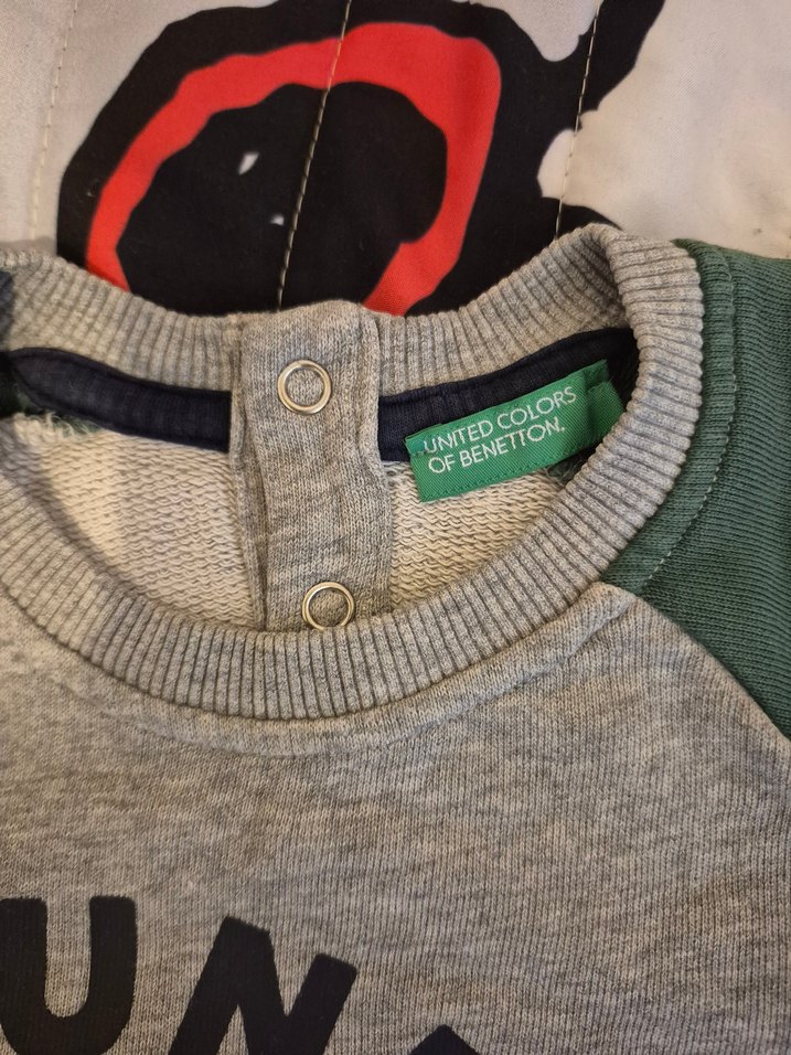 Erkek Çocuk Düğmeli Gri Sweatshirt - Görsel 2