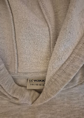 Gri Kapüşonlu Erkek Çocuk Sweatshirt - Görsel 2