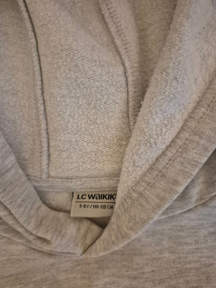 Gri Kapüşonlu Erkek Çocuk Sweatshirt - Görsel 2