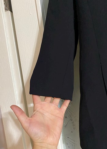 Diğer Düğmeli Siyah Kadın Blazer Ceket