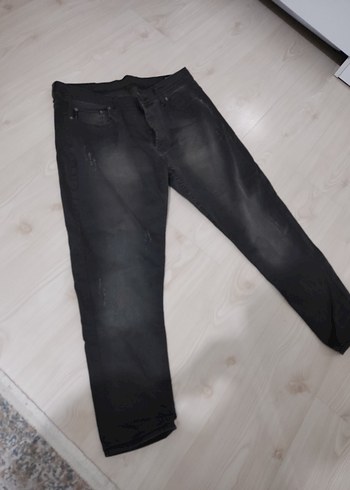 Siyah Erkek Denim Pantolon