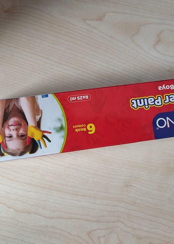 6 Renkli Parmak Boyası Seti 6x25 ml