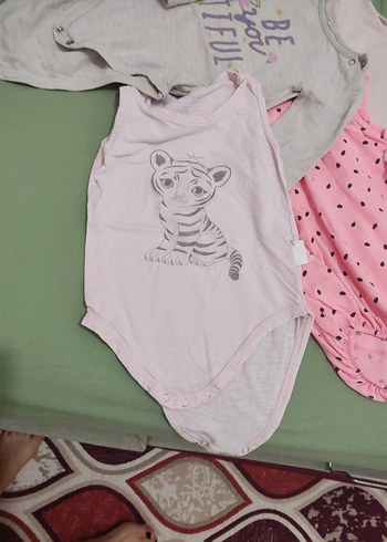 Kız Bebek Pembe Uzun Kollu Düğmeli Pijama - Görsel 2