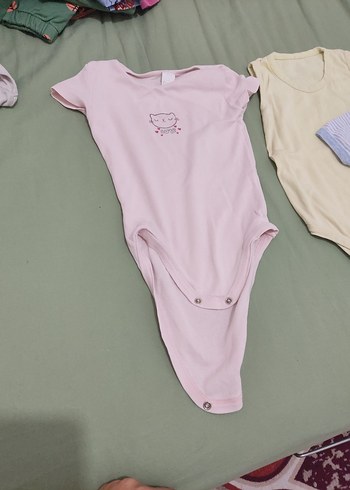 Kız Bebek Pembe Uzun Kollu Düğmeli Pijama - Görsel 5