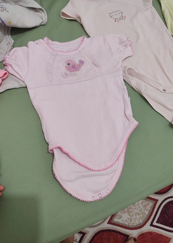Kız Bebek Pembe Uzun Kollu Düğmeli Pijama - Görsel 4