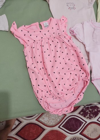 Kız Bebek Pembe Uzun Kollu Düğmeli Pijama - Görsel 3