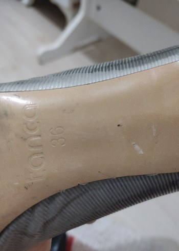 Gri Stiletto Topuklu Kadın Ayakkabı - Görsel 3