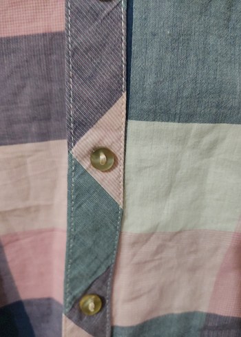 Pembe Ekose Desenli Uzun Kollu Kadın Gömlek - Görsel 4