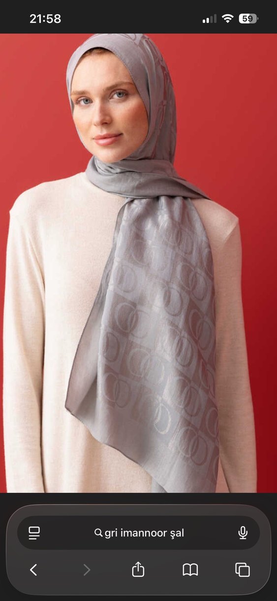 İmanoor Gri Şal - Görsel 4