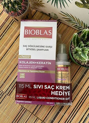 Bioblas Kolajen + Keratin Şampuan Saç Kremi & ısırgan Yağı 