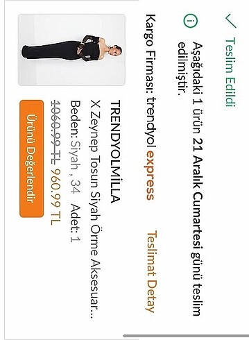 34 Beden TRENDYOLMİLLAxZEYNEPTOSUN Elbise