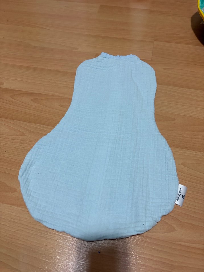 Mavi Keten Bebek Kundak Uyku Tulumu - Görsel 3