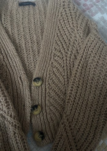 Trendyol Kadın Kahverengi Örgü Yün Kazak - Görsel 2