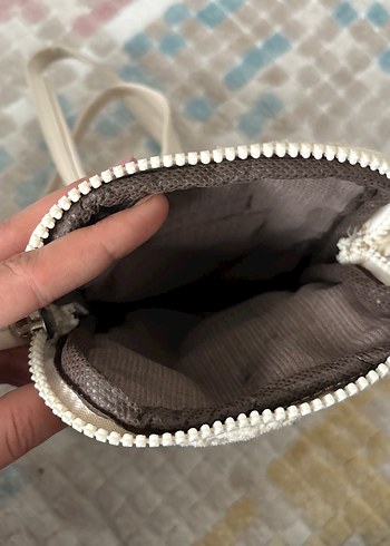 Beyaz Peluş Kadın Çanta - Görsel 3