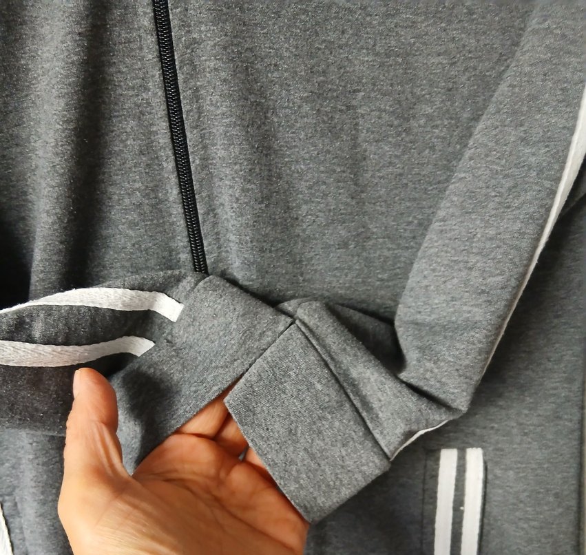 Gri Uzun Kadın Fermuarlı Kaban - Görsel 4