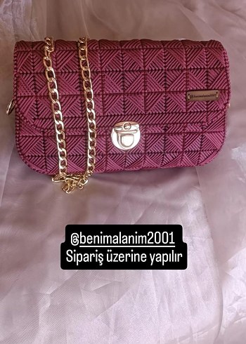 Turkuaz Zincir Detaylı Bohem Kadın Çanta - Görsel 11