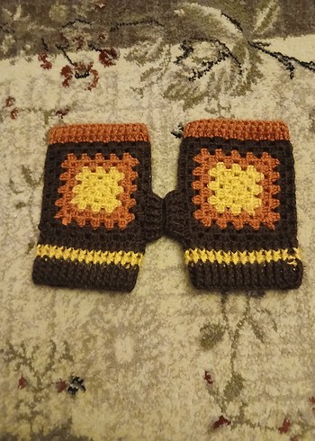 Bohem Tarz Örgü Kadın Eldiveni - Görsel 5