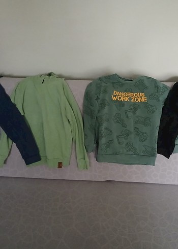 Gri Baskılı Erkek Sweatshirt - Görsel 5