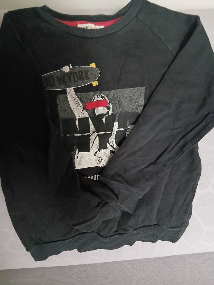 Gri Baskılı Erkek Sweatshirt - Görsel 2