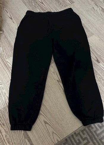 Siyah Kadın Salaş Sweatpant - Görsel 3