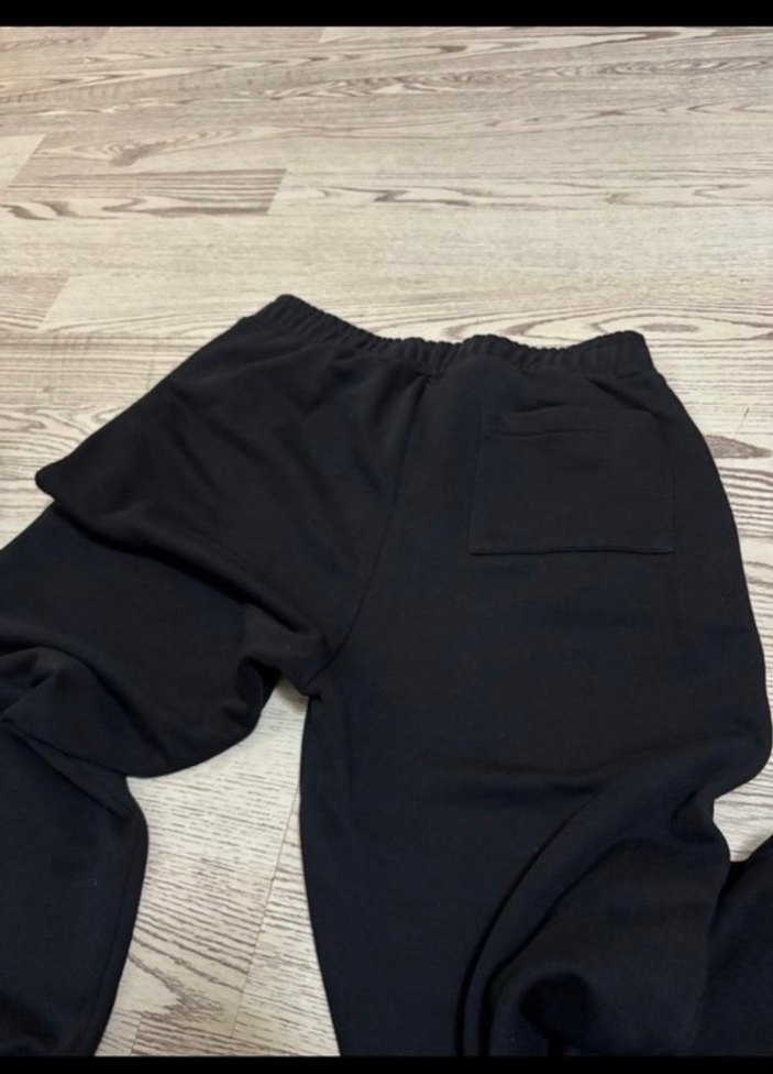 Siyah Kadın Salaş Sweatpant - Görsel 5