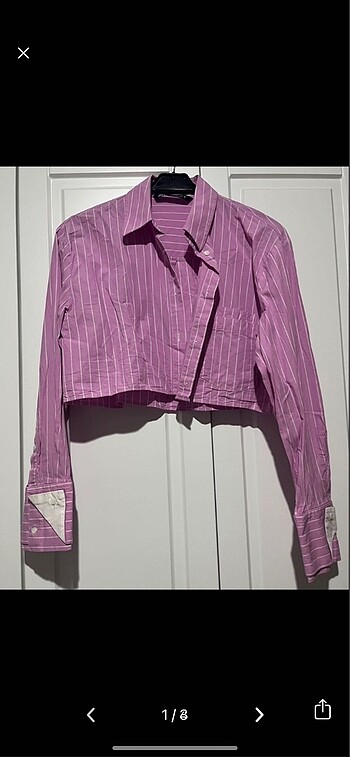 Zara crop gömlek