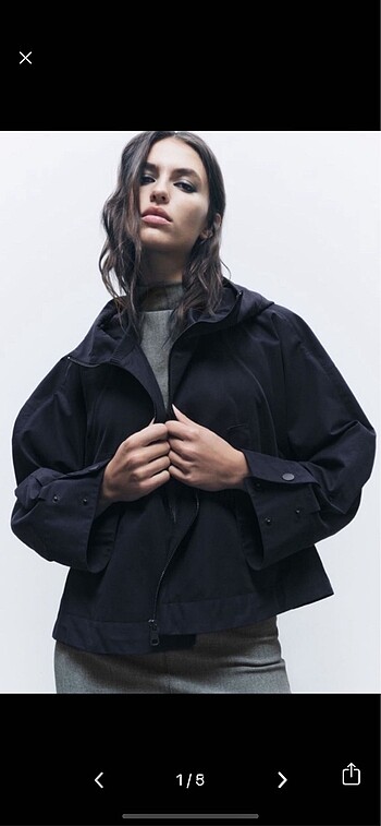 Zara yağmurluk parka mont