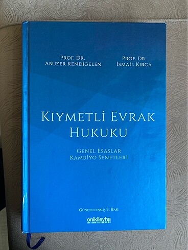 Kıymetli Evrak Hukuku - Abuzer Kendigelen İsmail Kırca