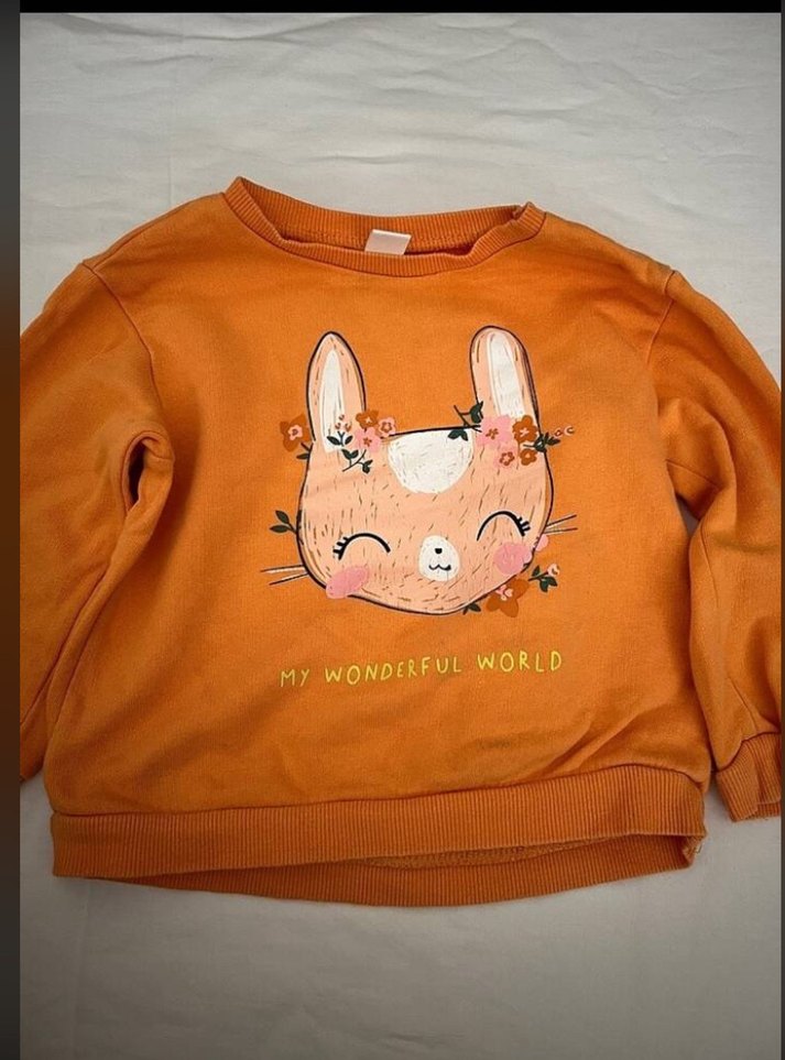 Kız Çocuk Bej Pamuklu Fırfırlı Tişört - Görsel 3