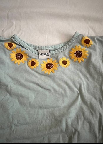 Bej Pamuklu Kız Çocuk Mickey & Minnie Tişört - Görsel 2