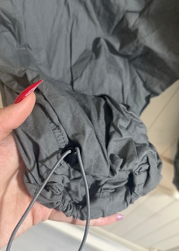 Gri Kadın Kargo Pantolon - Görsel 9