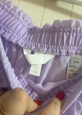 Lila Pilili Mini Etek - Görsel 2