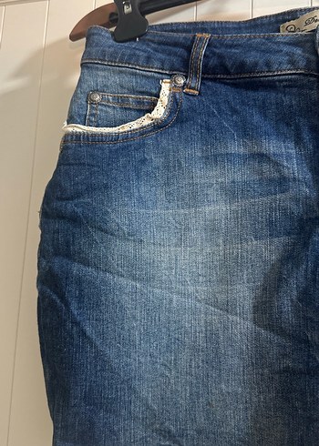 Mavi Denim Mini Etek - Görsel 2