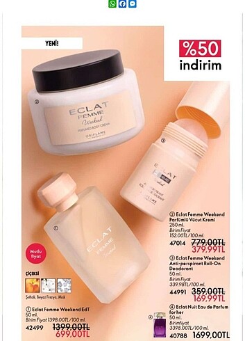 Eclat Femme weekend parfüm set 